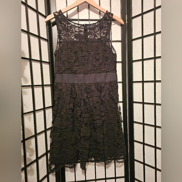 BB Dakota Black Lace Dress Size 8‎ - Picture 1 of 5